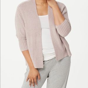 Barefoot dreams cozychic lite ribbed shrug cardi